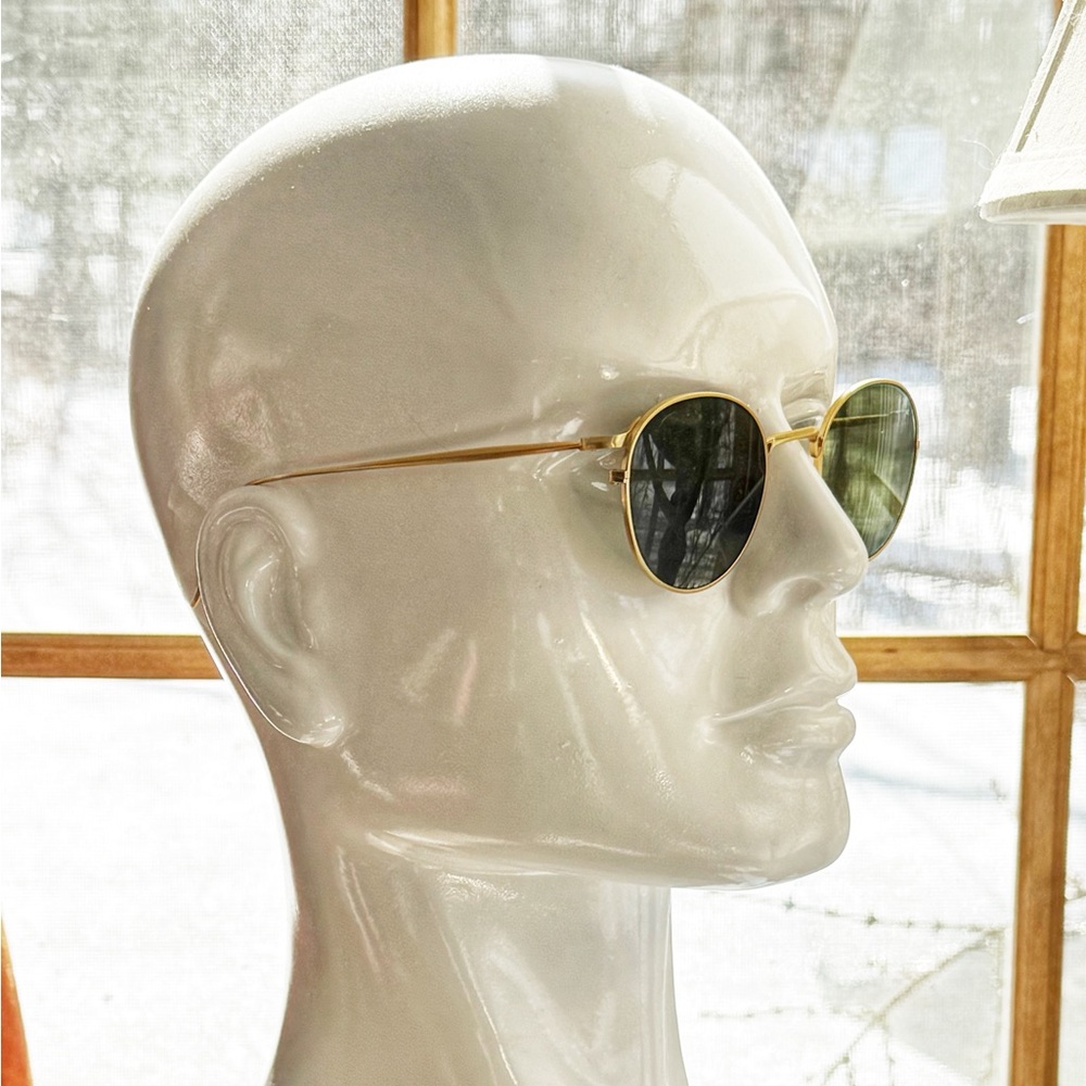 Vintage Oliver People LA Series Gold Aviator Sunglasses - Picture 7 of 12
